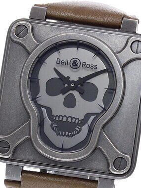 Bell＆Ross Airborne 2 Skull Face BR01-92 AIRB2-CA Limited Automatic Men's_9...